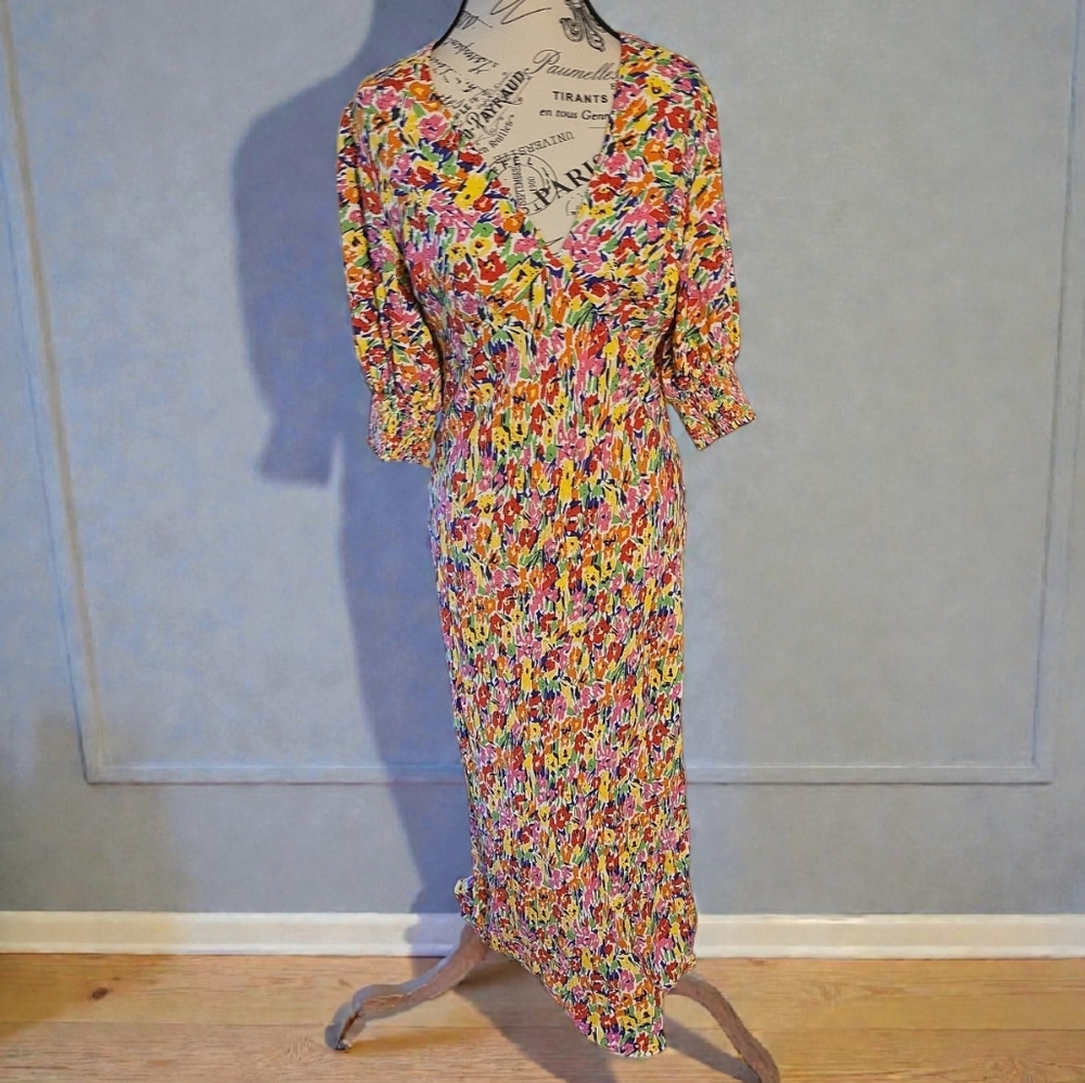 RIXO Beautiful Floral Maxi Dress‎